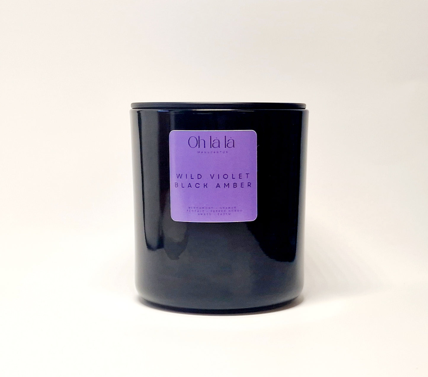 Sojakerze WILD VIOLET & BLACK AMBER