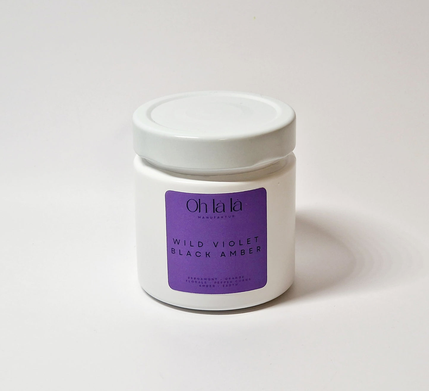 Sojakerze WILD VIOLET & BLACK AMBER