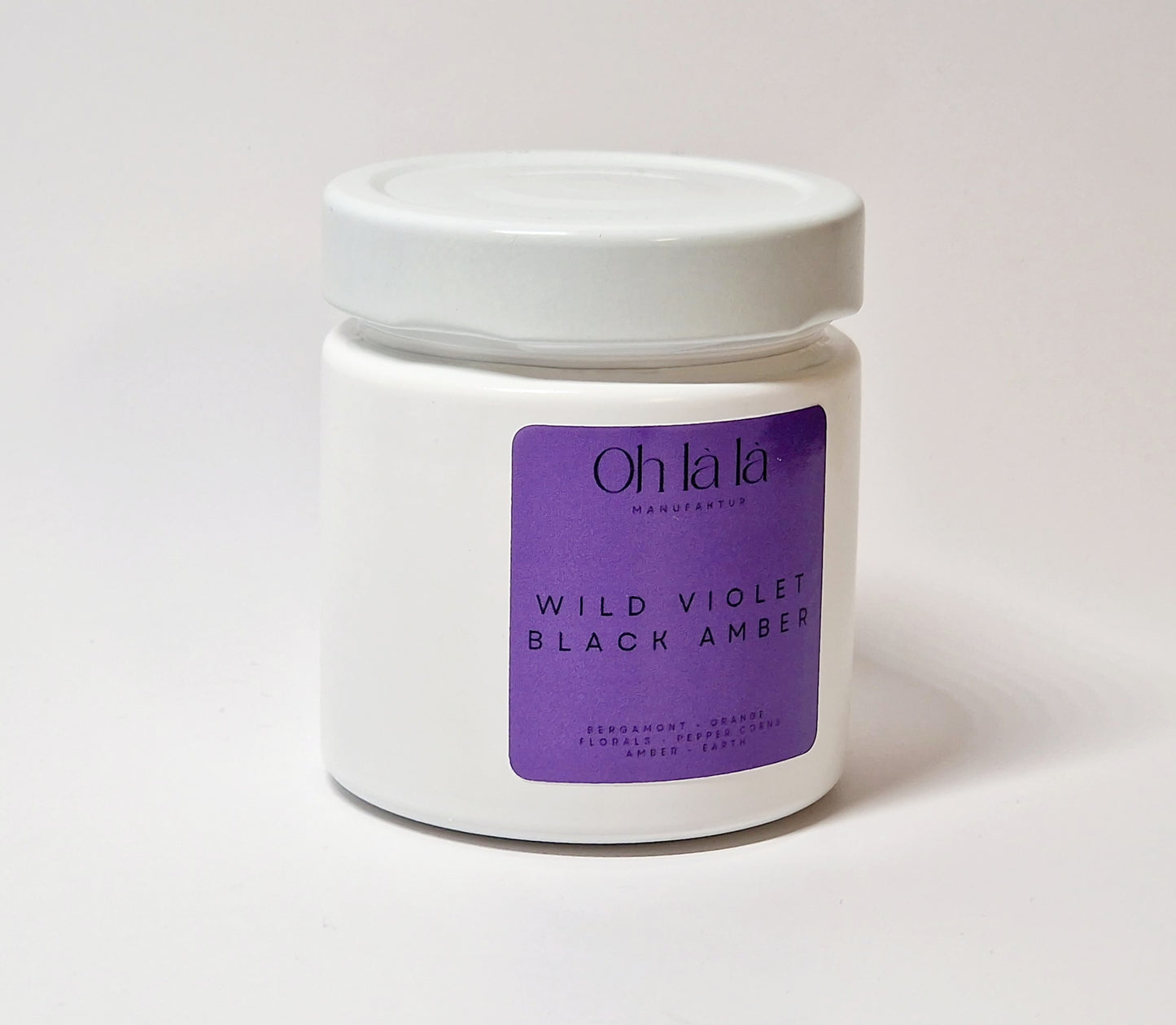 Sojakerze WILD VIOLET & BLACK AMBER