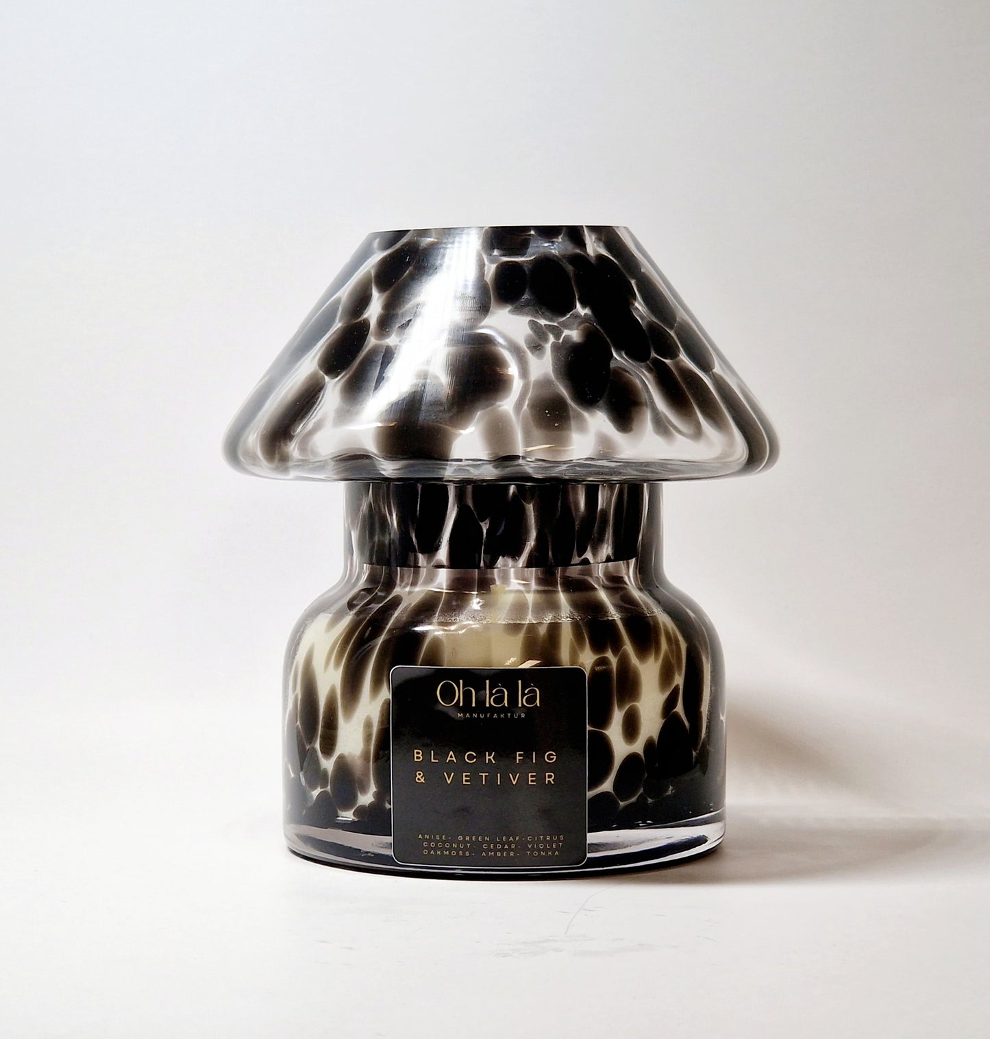 Soy candle - lamp BLACK FIG &amp; VETIVER