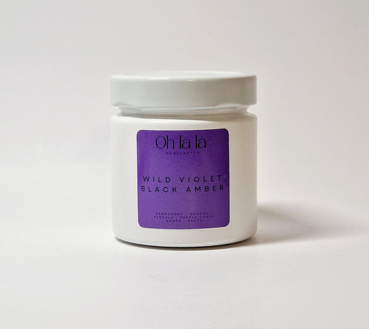 Sojakerze WILD VIOLET & BLACK AMBER